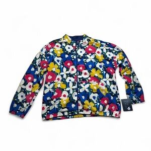 Zoe + Chloe Floral Fleece Jacket – Size Large – NWT